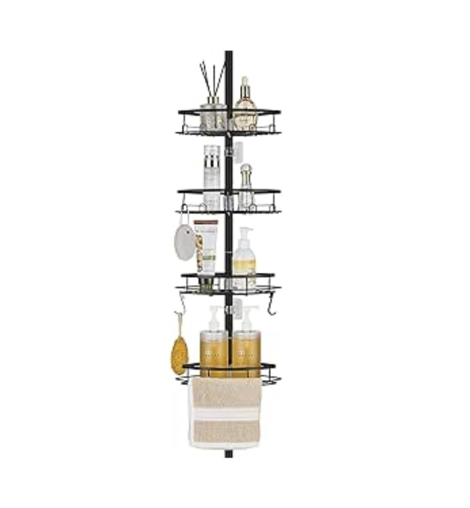 Modern Black Corner Shower Caddy