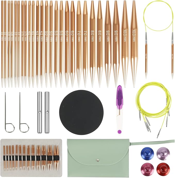 Interchangeable Circular Knitting Needles Set