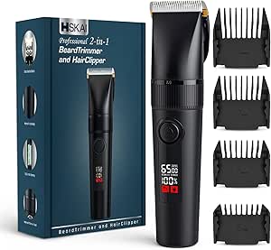 2-in-1 Beard Trimmer and Hair Clipper for Men