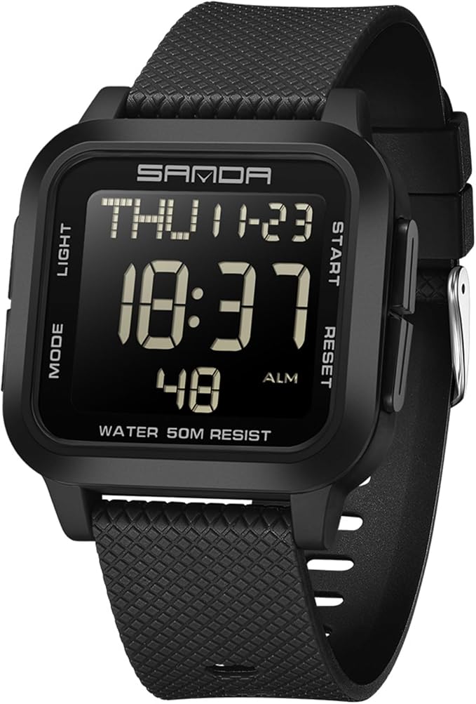 Square Men’s Digital Watch