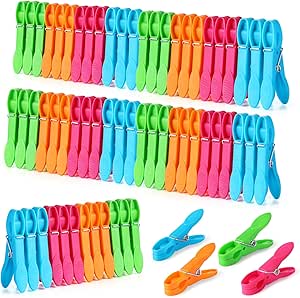 60PCS Plastic Clothes Pegs