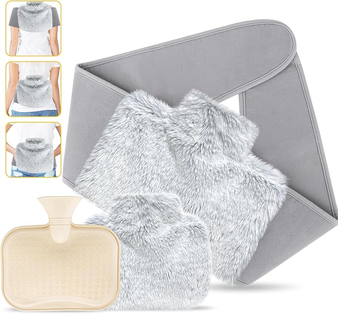 Hot Water Bottle Belt with Cover Fluffy