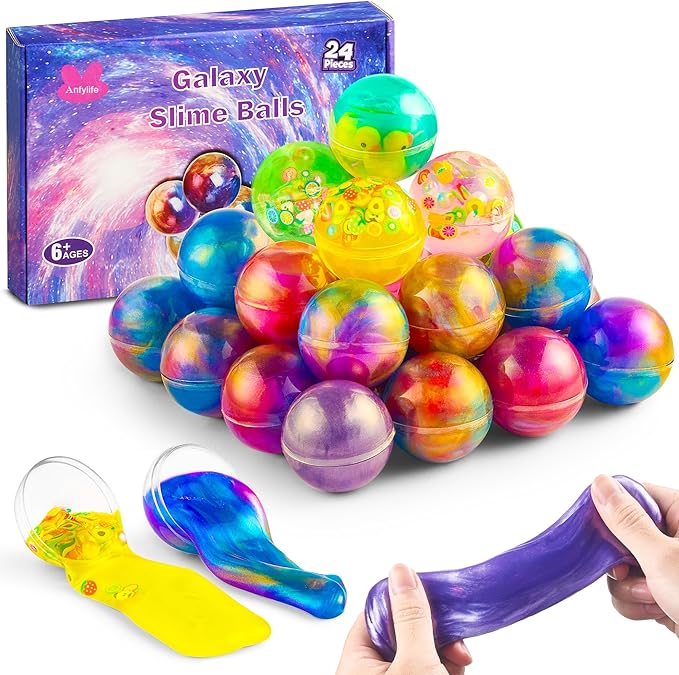 Pack of 24 Galaxy Slime Balls Party Favors