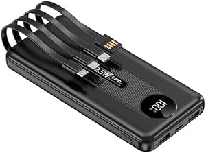 Power Bank with 4 Built-in Cables