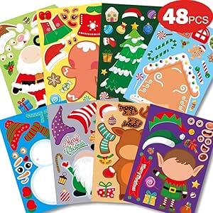 48 Sheets Christmas DIY Stickers
