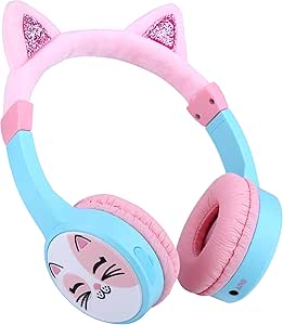 Kids Headphones Wireless Children Cat Ear