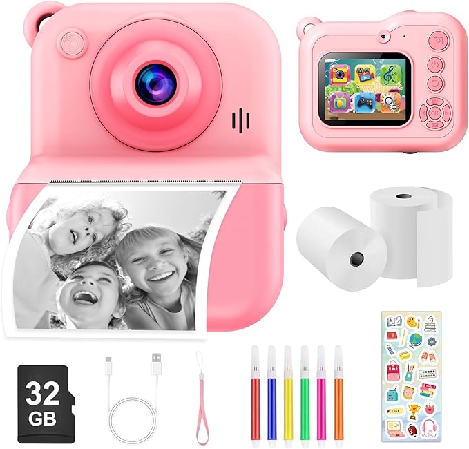 Kids Instant Camera Printer