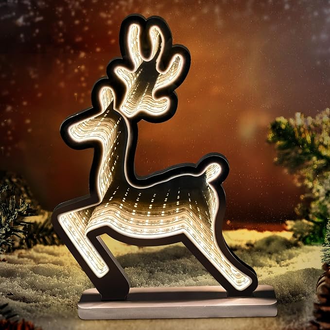 Christmas Deer Infinity Light