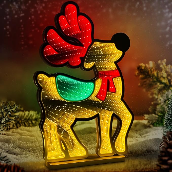 Christmas Deer Infinity Light