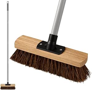 10IN Outdoor Garden Broom Heavy Duty