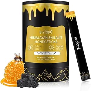 Shilajit Resin with Honey Sticks