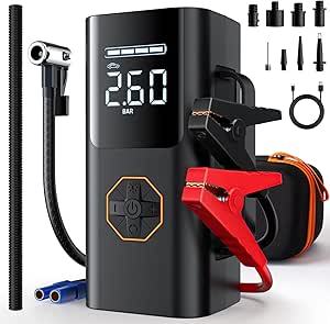 Portable Jump Starter with Air Compressor