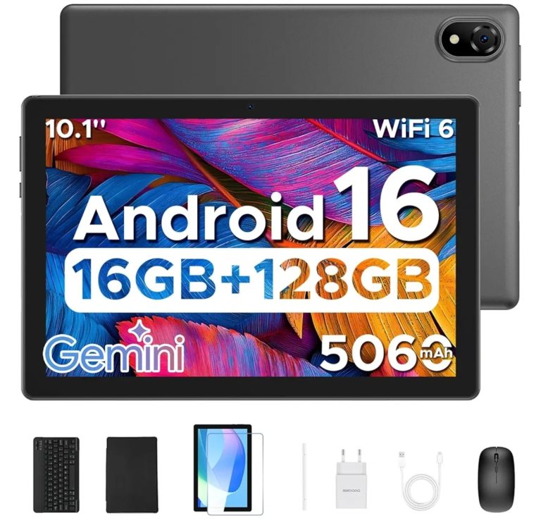 Android 16 AI Tablet with Keyboard