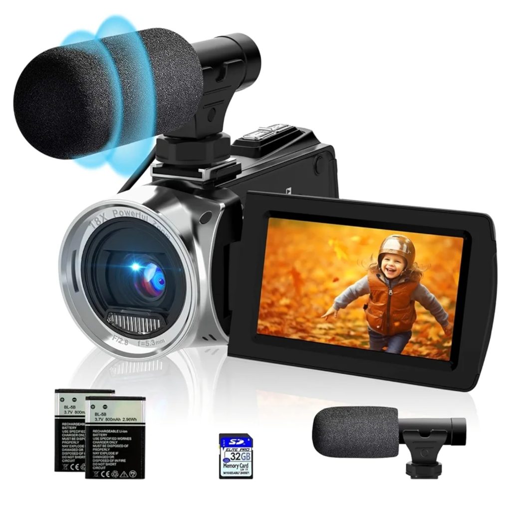 Video Camera 4K 48MP Camcorder