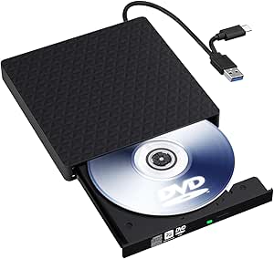 Portable External CD DVD Drive