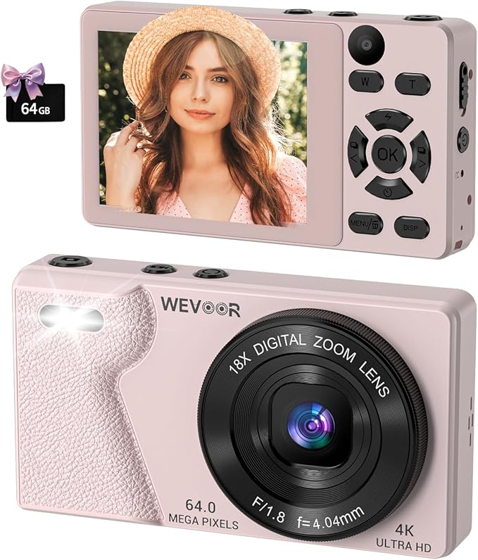 Digital Camera 4K 64MP