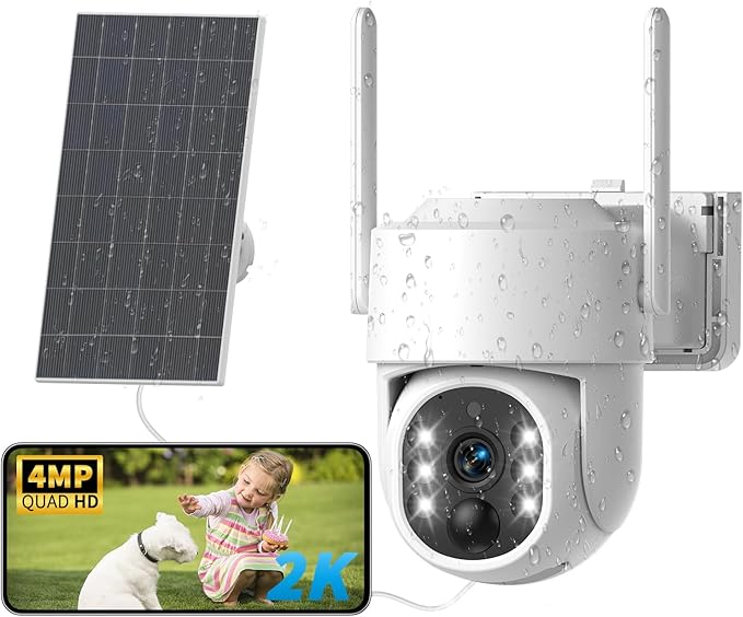 Solar Security Camera Outdoor Wireless