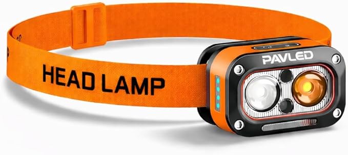 Head Torch USB Rechargeable Dual Lights