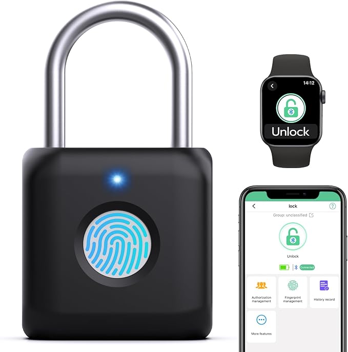Padlocks Fingerprint Smart Padlock