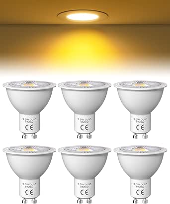 3.5W GU10 Spotlight Bulb Yellow Warm 2000K