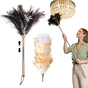 53 Inch 2-in-1 Feather Duster