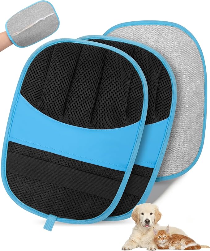 2 Pack Pet Hair Removal Glove