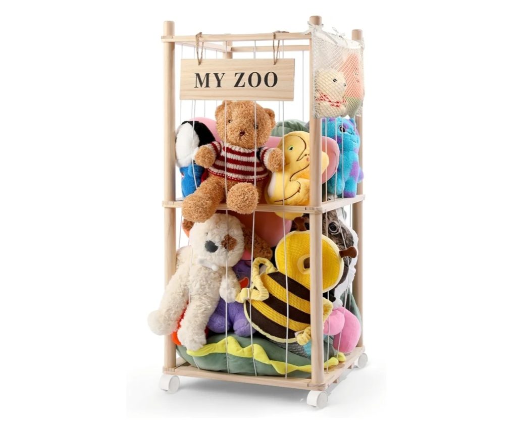 Stuffed Animal Storage Zoo with Wheels