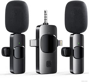 3 in 1 Wireless Lavalier Microphone