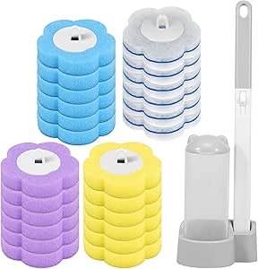 Disposable Toilet Brush with 24 Refills