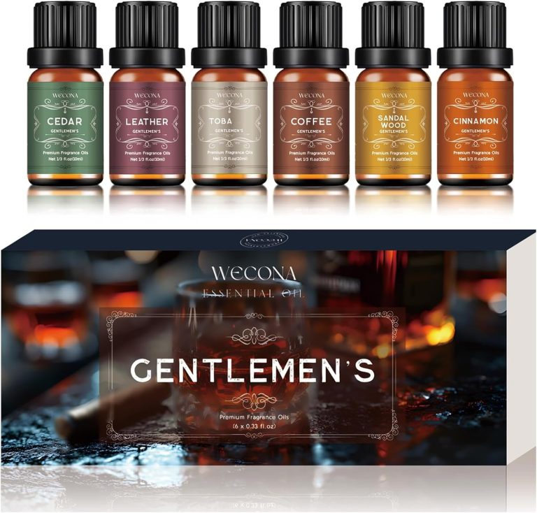 Men’s Essential Oils Set for Diffusers for Home