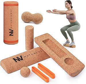 Cork Balance Board-premium Cork 5-in-1