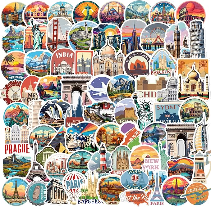 200 Travel Stickers