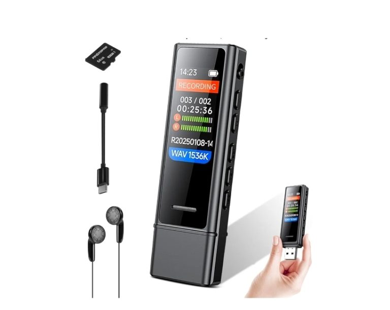 64GB Digital Voice Activated Audio Recorder