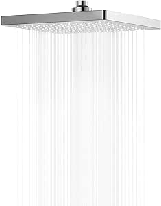 Square Rainfall Shower Head 8 Inch