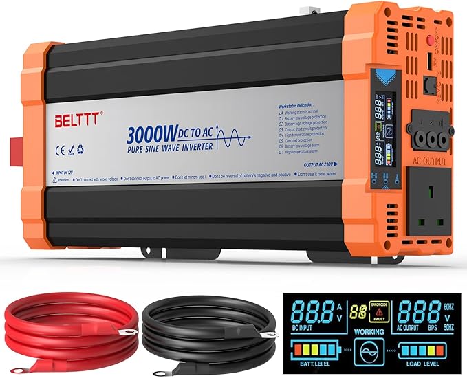 3000W Power Inverter 12V to 240V