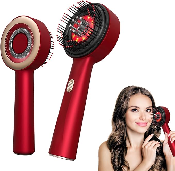 Electric Scalp Massager with Red Light Therapy Hair